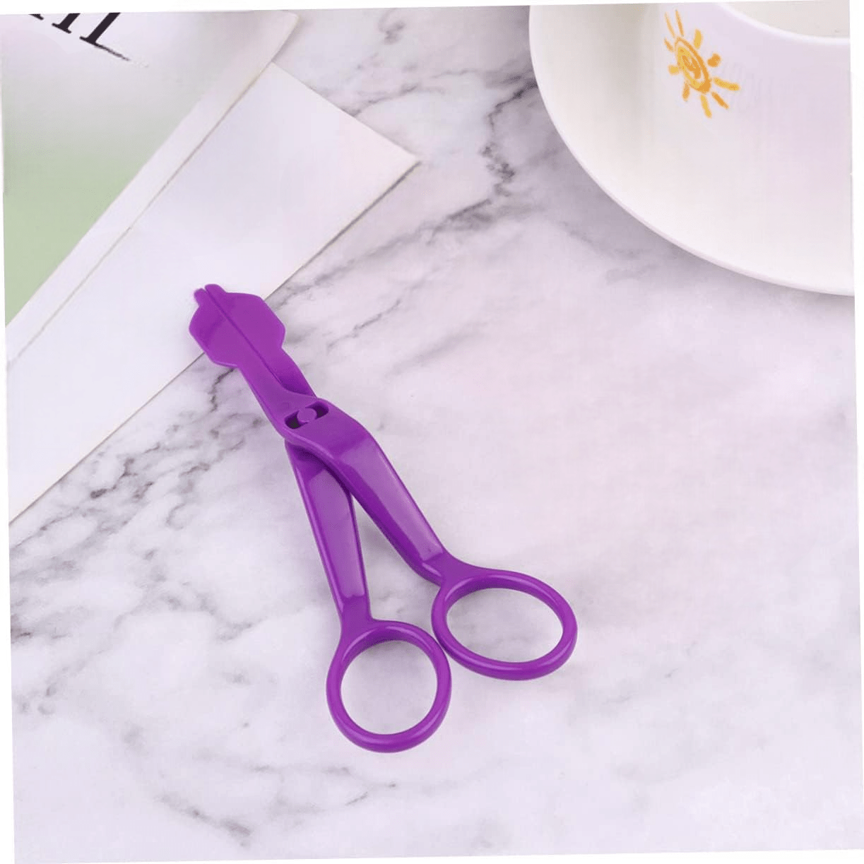 Ciseaux de Cuisine - PlasticFlowerScissors™ - Mauve - Mes douceurs maison