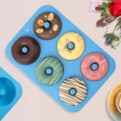 Moule à Donuts - SoftBake™ - Bleu - Mes douceurs maison