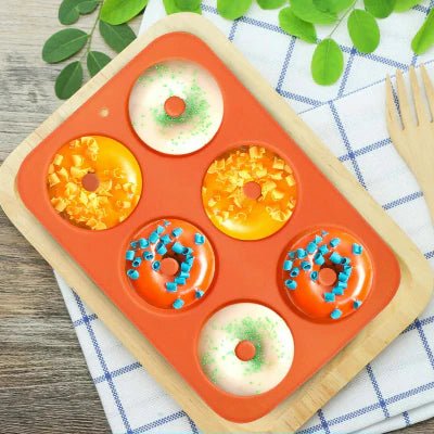 Moule à Donuts - SoftBake™ - Orange - Mes douceurs maison