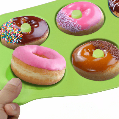 Moule à Donuts - SoftBake™ - Vert - Mes douceurs maison